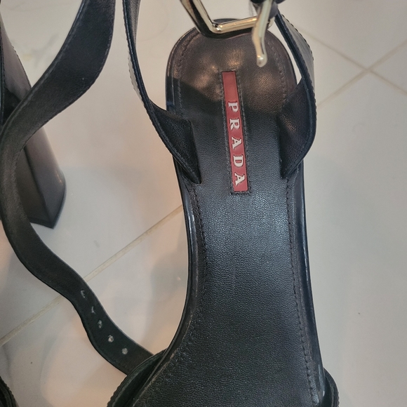 Women PRADA black sandals - Picture 8 of 9